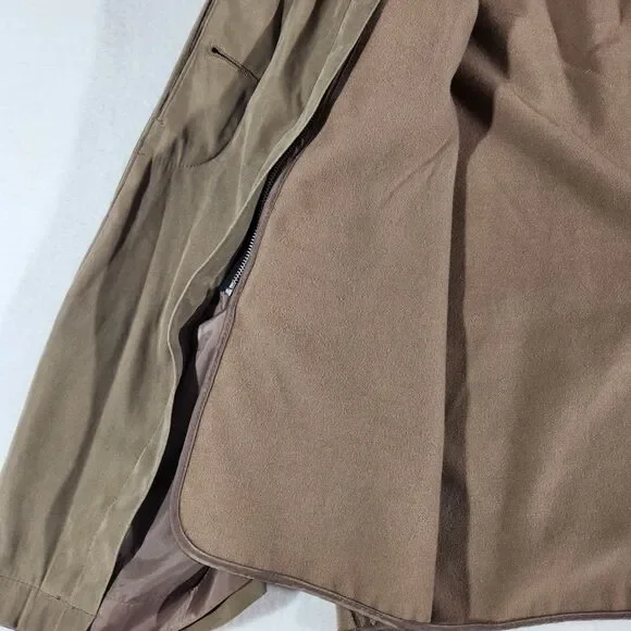 Vintage London Fog Maincoat Womens Size Medium  Reg Khaki Made In USA - Picture 13 of 16